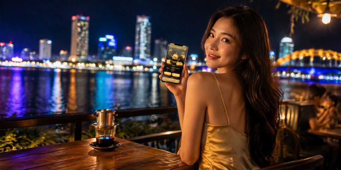 Người dùng Đà Nẵng nhận thưởng đăng ký và ưu đãi High Roller bên ly cà phê