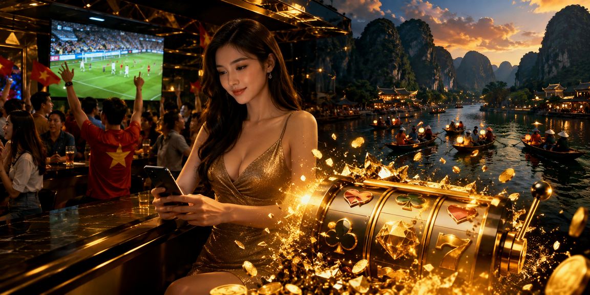 Người chơi Ninh Bình trải nghiệm slot game jackpot trên điện thoại buổi tối